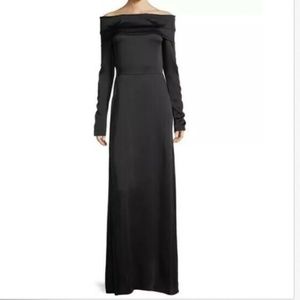Theory Elegant Maxi Dress Kensington Black Tie
